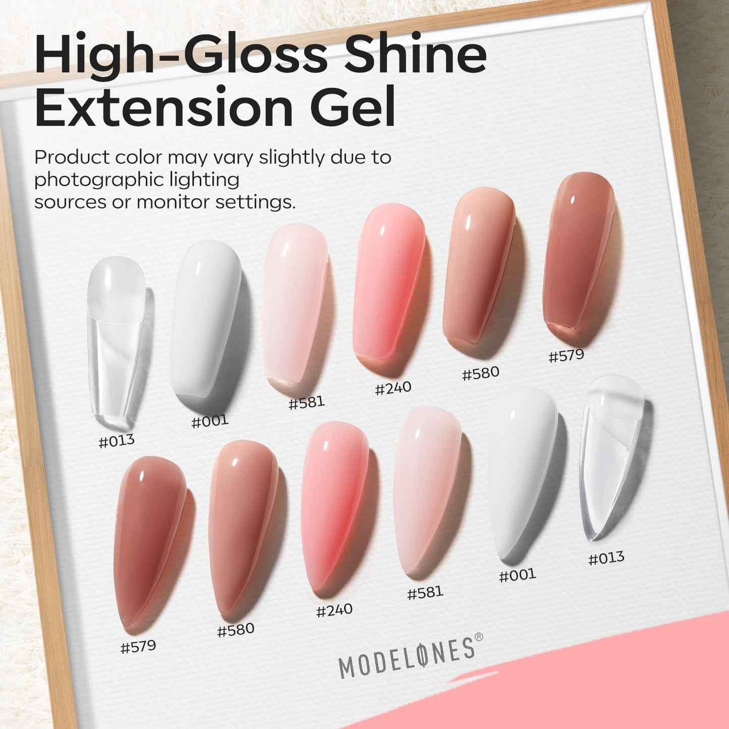 Modelones Poly Nail Gel Kit: 6 Colors + 8W Lamp for At-Home Nails