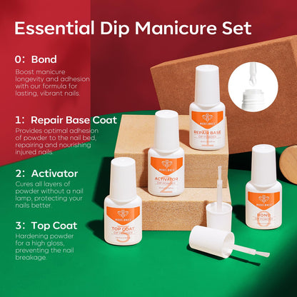 Modelones Christmas Dip Powder Nail Kit – 20 Colors, No Lamp, Starter Set