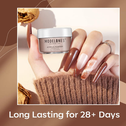 Modelones Nude Acrylic Powder Kit – 6 Colors, No Lamp Needed | Salon-Quality Nude Nails