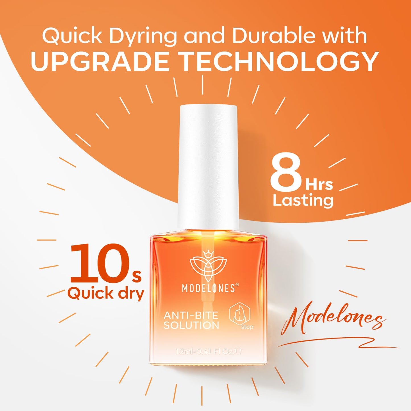 modelones Gel Nail Biting Treatment – Bitter Deterrent Nail Polish for Kids & Adults | Stop Nail Biting & Support Growth