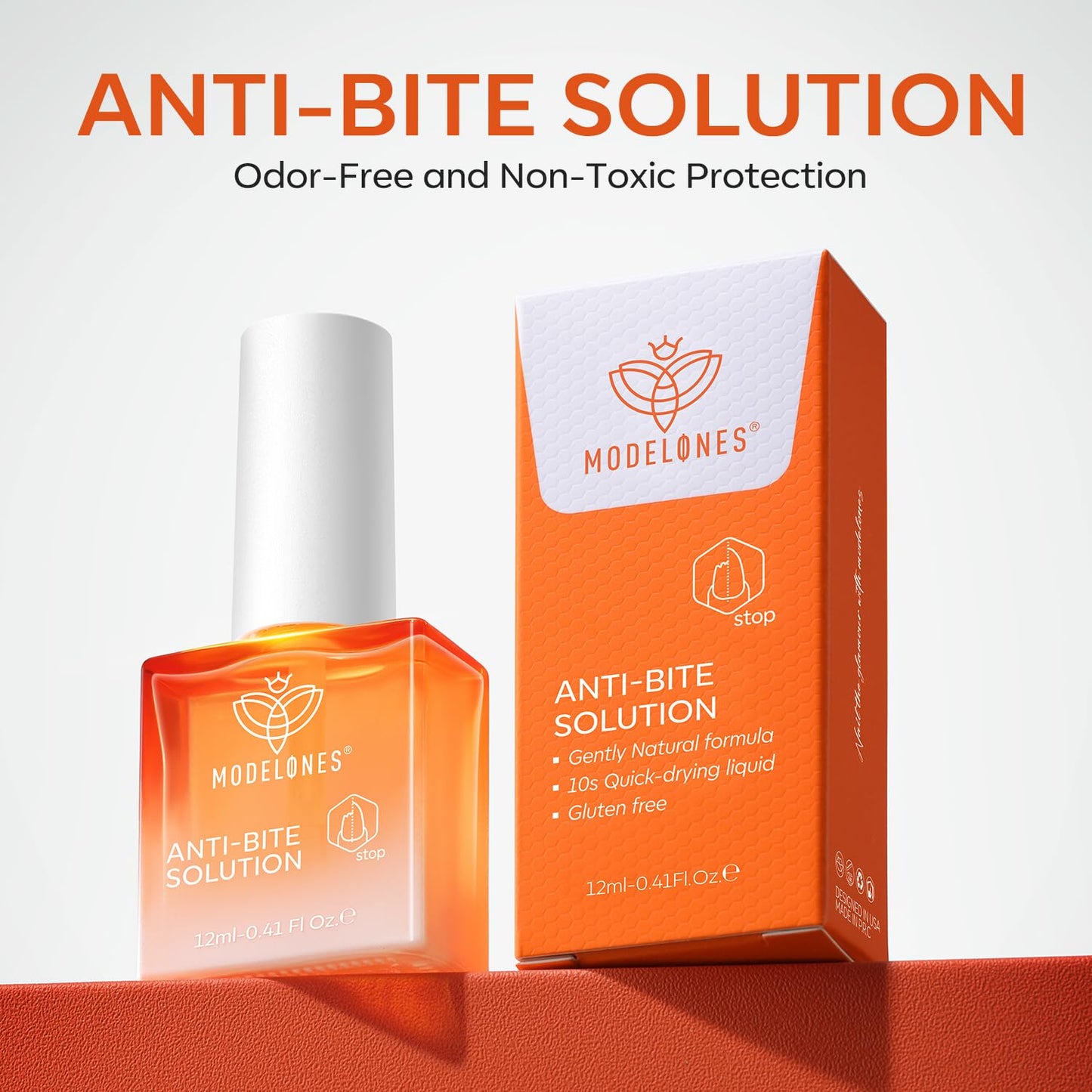 modelones Gel Nail Biting Treatment – Bitter Deterrent Nail Polish for Kids & Adults | Stop Nail Biting & Support Growth