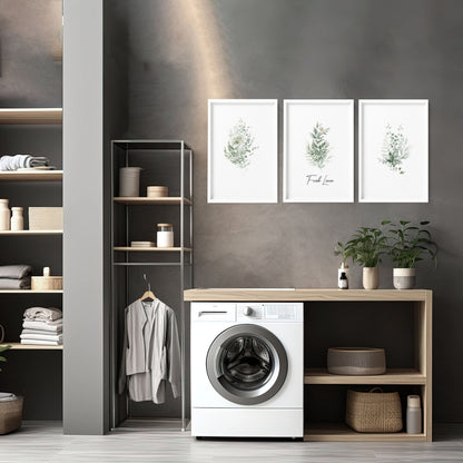 Laundry Room Artwork | Set of 3 French Country Prints