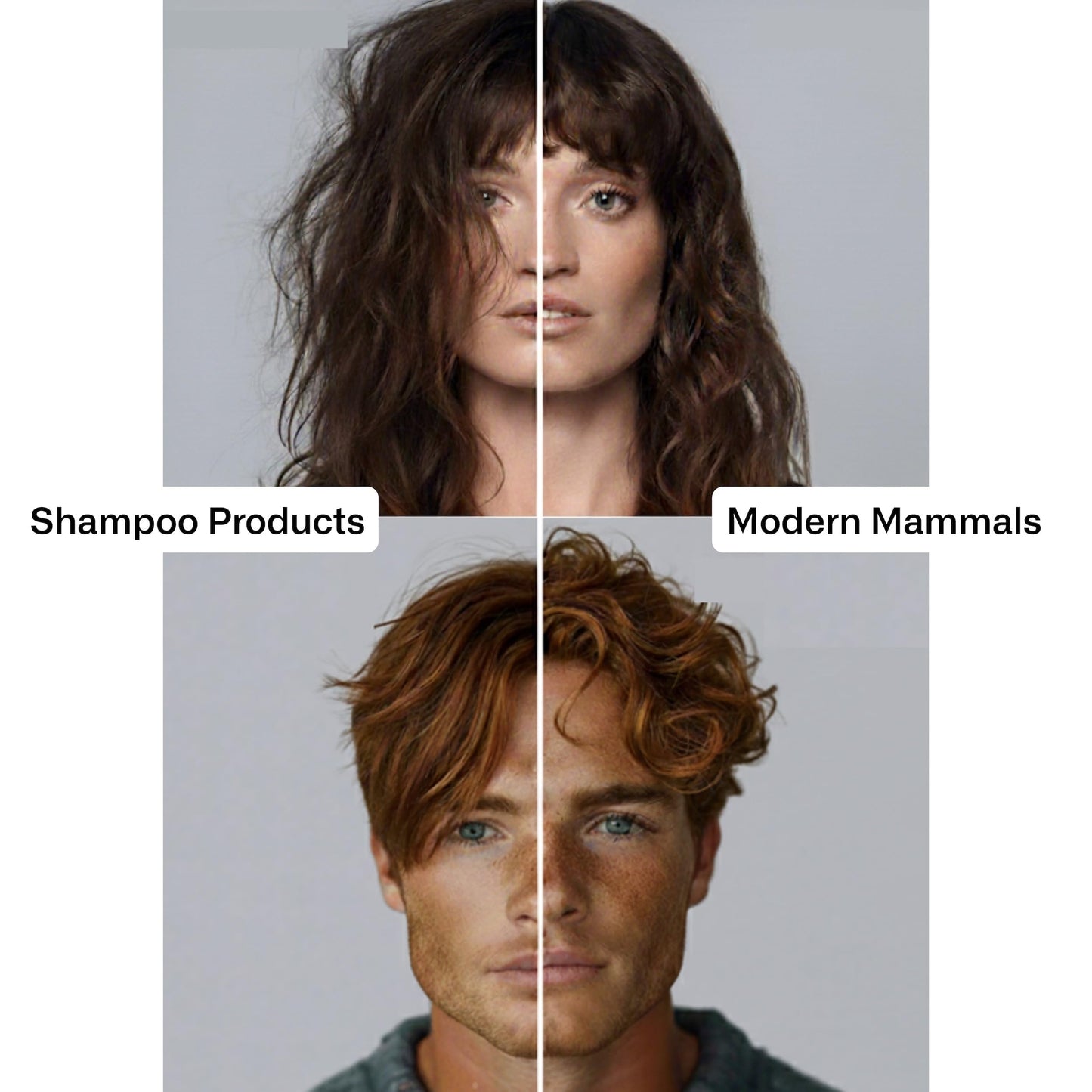 Modern Mammals Men's Shampoo Alternative – Sulfate-Free CoWash (32oz) | 2-in-1 Hair Care for Volume
