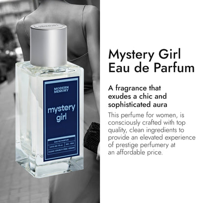 Modern Memory Mystery Girl Eau de Parfum for Women, 2.5 fl oz – Coffee, Jasmine & Amber