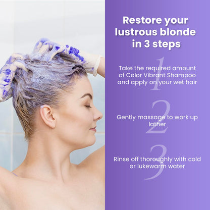MOEHAIR Color Vibrant Silver Shampoo – Enhance Silver & Purple Tones (12 Fl Oz)