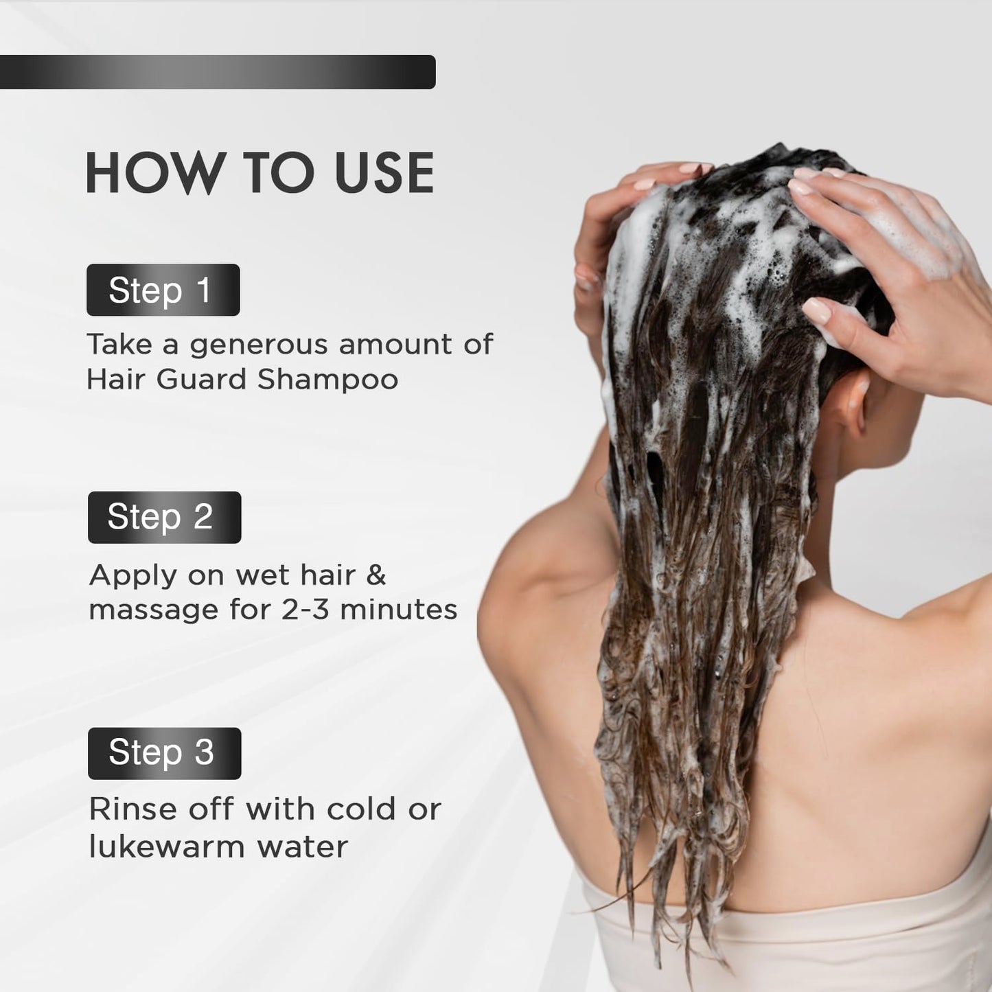 MOEHAIR Hair Guard Shampoo Travel Size — Thickening & Volumizing Cleanser with Argan Oil, Ginseng & Vitamins (3.4 oz)