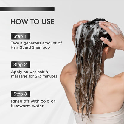 MOEHAIR Hair Guard Shampoo Travel Size — Thickening & Volumizing Cleanser with Argan Oil, Ginseng & Vitamins (3.4 oz)