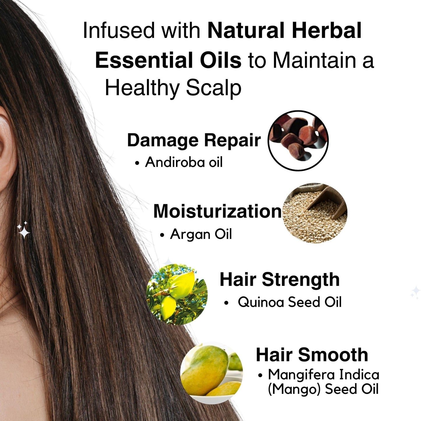 Moist Diane Natural Conditioner for Men & Women — Sulfate Free, Extra Damage Repair with Keratin, Collagen, Mango Oil & Vitamin E + Argan Oil (15.2 oz)
