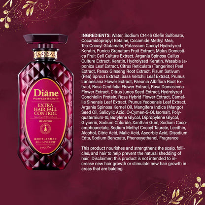 Moist Diane Thickening Shampoo & Conditioner Set + Serum | Keratin & Argan Oil for Fuller Hair (Japan)
