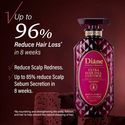 Moist Diane Thickening Shampoo & Conditioner Set + Serum | Keratin & Argan Oil for Fuller Hair (Japan)