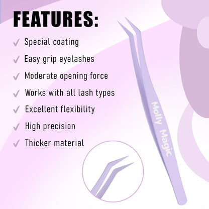 Molly Magic Venus Lash Clusters – Wispy 8–18mm D-Curl DIY Lashes with Invisible 0.03mm Band
