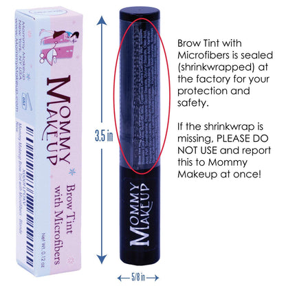 Mommy Makeup Brow Tint with Microfibers – 4-in-1 Copper Brow Gel