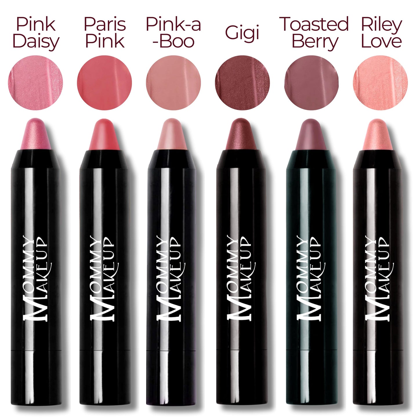Mommy Makeup Triple Sticks: Lipstick, Cream Blush & Treatment in Paris Pink