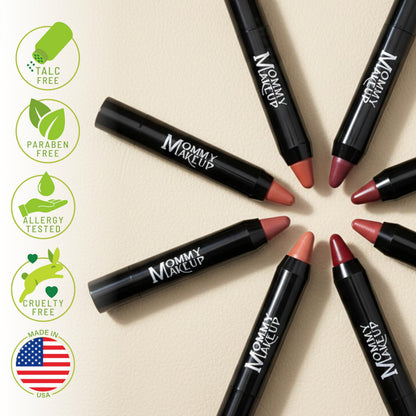 Mommy Makeup Triple Sticks - Toasted Berry Lipstick, Cream Blush & Treatment