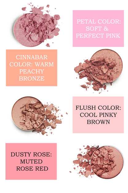 Mom's Secret 100% Natural Blush – Dusty Rose, Organic & Vegan, Cruelty-Free, Made in USA