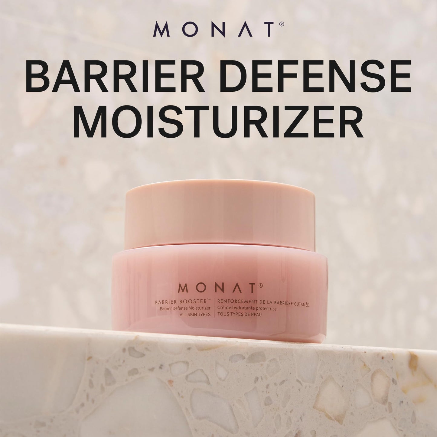 MONAT Barrier Booster Defense Moisturizer – Hydrating Peptide Cream (Ceramides & Squalane) 50 ml