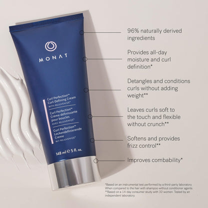 MONAT Curl Perfection Curl-Defining Cream | Frizz Control & Hydration 148 ml