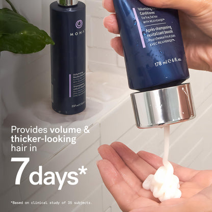 MONAT Volumizing Shampoo & Conditioner Set with REJUVENIQE – Lightweight Care for Fine, Flat Hair