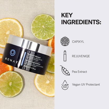 MONAT Replenish Masque Infused with Rejuveniqe – Deeply Hydrates Medium to Thick Hair