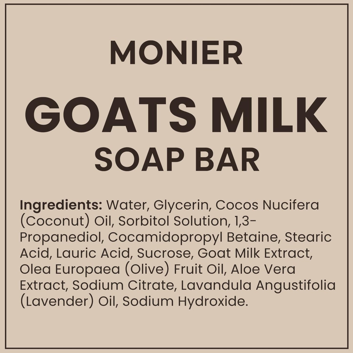 MONIER Goat Milk Soap Bar – Lavender, 3 Pack | Natural for Dry & Sensitive Skin