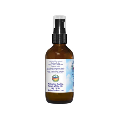 Montana Emu Ranch 100% Pure Emu Oil — Deep Penetrating, Odor-Free, Non-Comedogenic (4 fl oz)