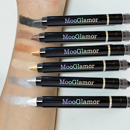 MooGlamor 6 Pcs Eyeshadow Stick Set – Shimmer Retractable Eye Shadow Pens