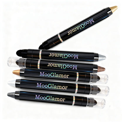 MooGlamor 6 Pcs Eyeshadow Stick Set – Shimmer Retractable Eye Shadow Pens