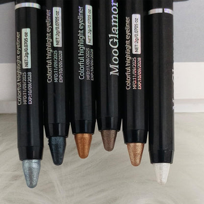 MooGlamor 6 Pcs Eyeshadow Stick Set – Shimmer Retractable Eye Shadow Pens