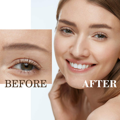 MoonKong Microblading Eyebrow Pen – 4-Tip Hair-Like Strokes with Stencils & Razor (Dark Brown/Chestnut)