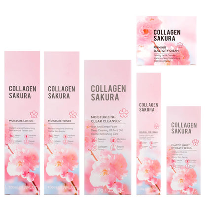 mopayzer Sakura Skin Care Set — Cherry Blossom 6-Piece Hydration & Repair Kit