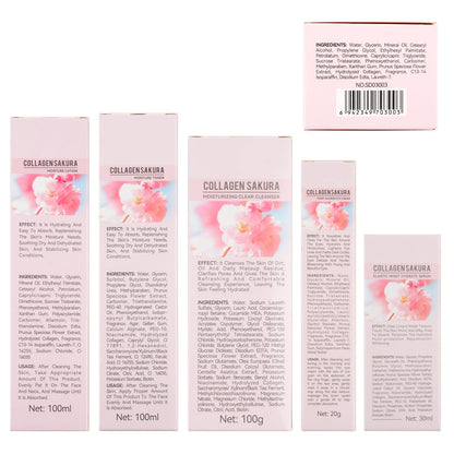 mopayzer Sakura Skin Care Set — Cherry Blossom 6-Piece Hydration & Repair Kit