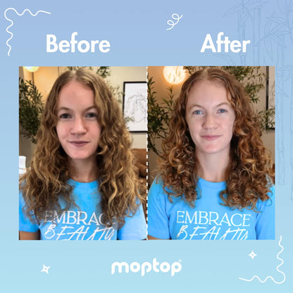 MopTop Sulfate Free Shampoo & Conditioner for Curly Hair – 2 Pack