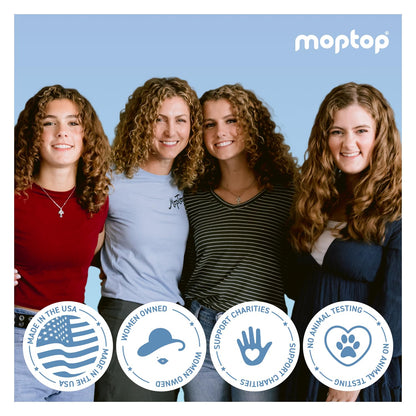 MopTop Sulfate Free Shampoo & Conditioner for Curly Hair – 2 Pack
