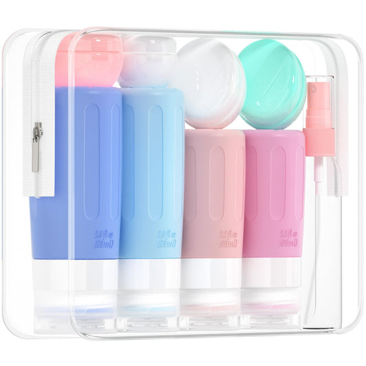 Morfone 16 Pack Travel Bottles Set – TSA-Approved Silicone Containers, Leak-Proof & Reusable