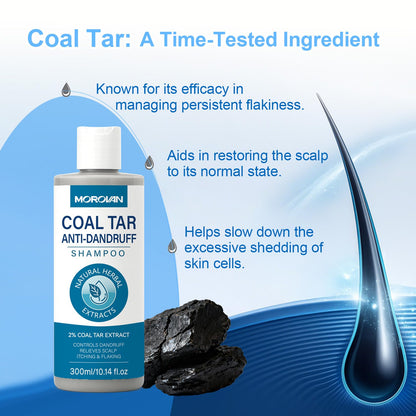 Morovan Coal Tar Shampoo 2%: Severe Dandruff & Itchy Scalp