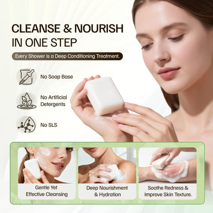Morovan Goat Milk Soap – Gentle Moisturizing 3-Bar Pack for Dry & Sensitive Skin