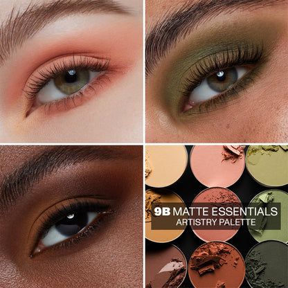 MORPHE 9B Matte Essentials Palette – Warm Neutrals, High-Pigment Matte Eyeshadows