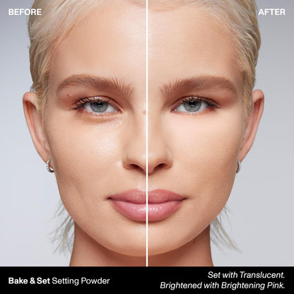 MORPHE Bake & Set Setting Powder – Talc-Free, Lightweight Finish with 24HR Shine Control