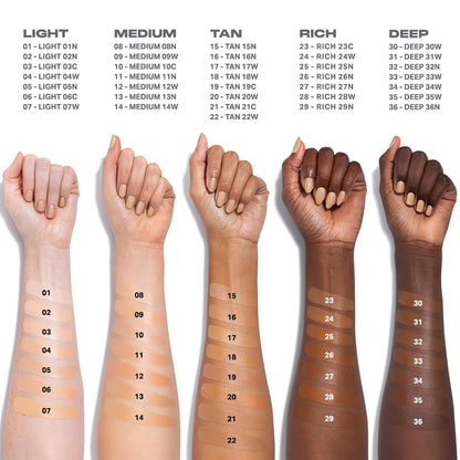 MORPHE Lightform Dewy Foundation — Hydrating, Buildable Medium Coverage | Long-Wear Natural Radiance