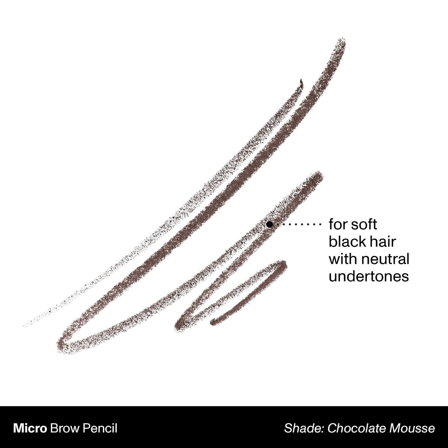 MORPHE Micro Dual Eyebrow Pencil - Retractable, Ultra-Precise Dual-Ended Brow Pencil in Chocolate Mousse (0.003 oz)