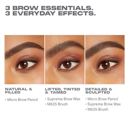 MORPHE High Archiever Everyday Essentials Brow Kit – Java (3 Count) with Micro Pencil, Tint Wax & M625 Brush