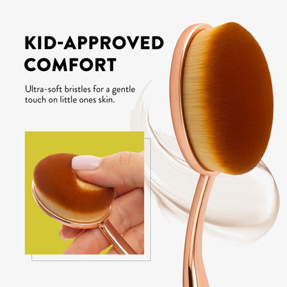 MotherCould Premium Sunscreen Brush Set – Rose Gold (2 Pack) – Mess-Free Sun Care