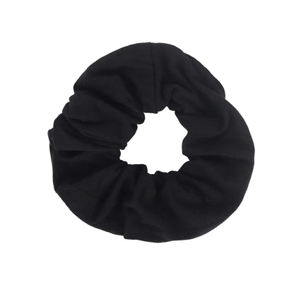 Motique Accessories Jumbo Cotton Scrunchie Hair Tie - Black