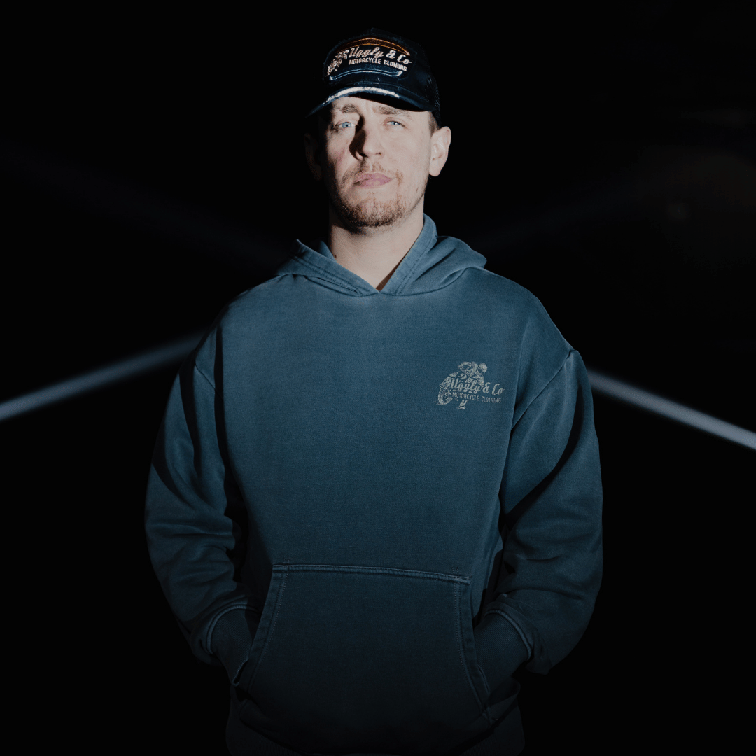 Blue Flattrack Hoodie