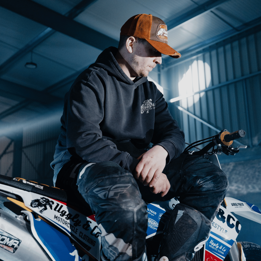 Black Flattrack Hoodie