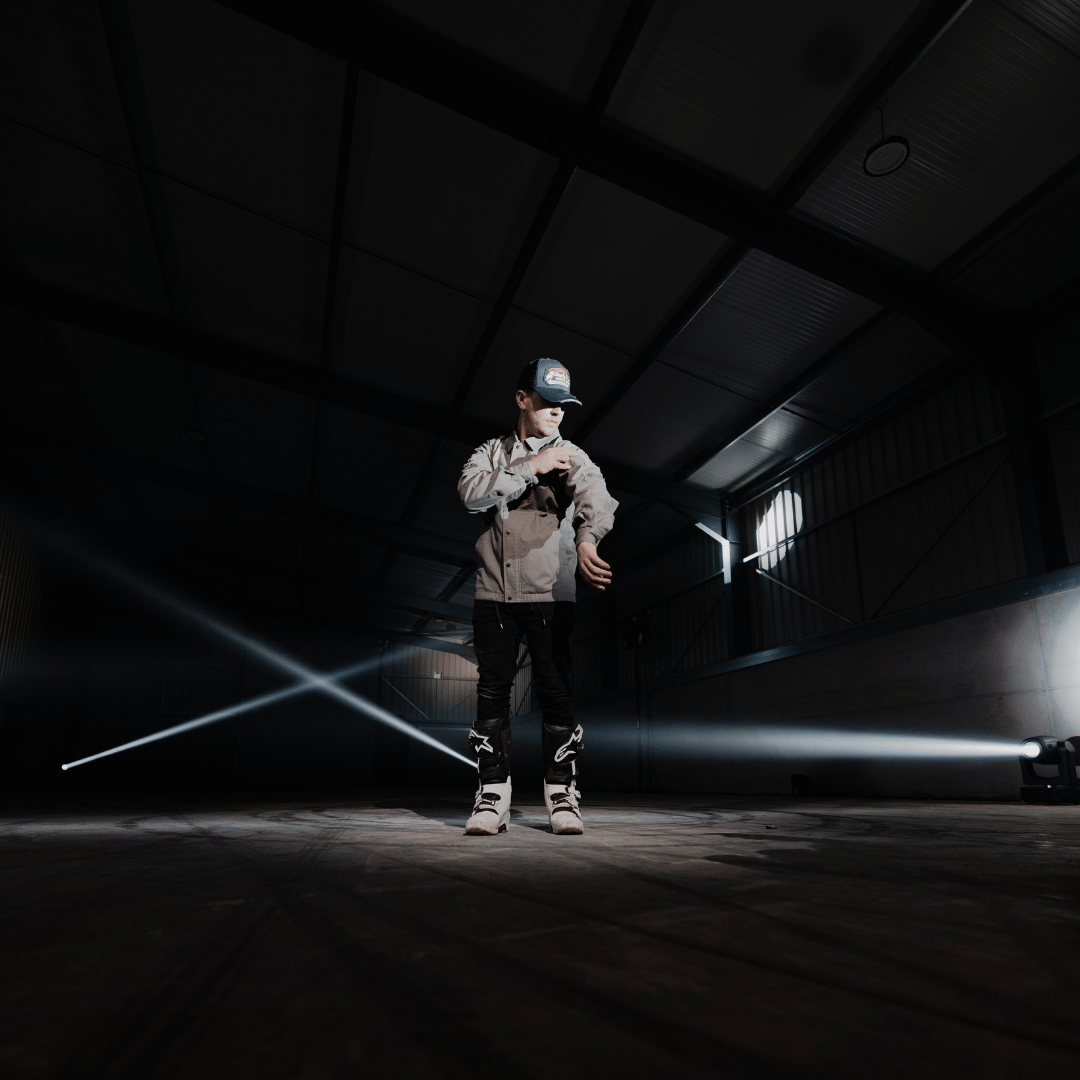 Grey Flattrack Moto Shacket