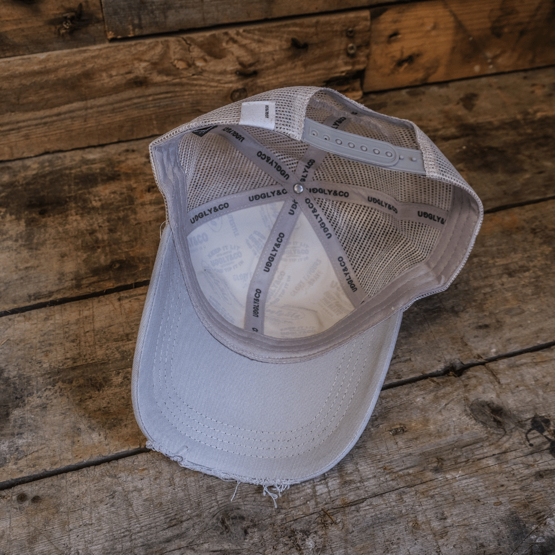 Silver & Grey Diamond Cap