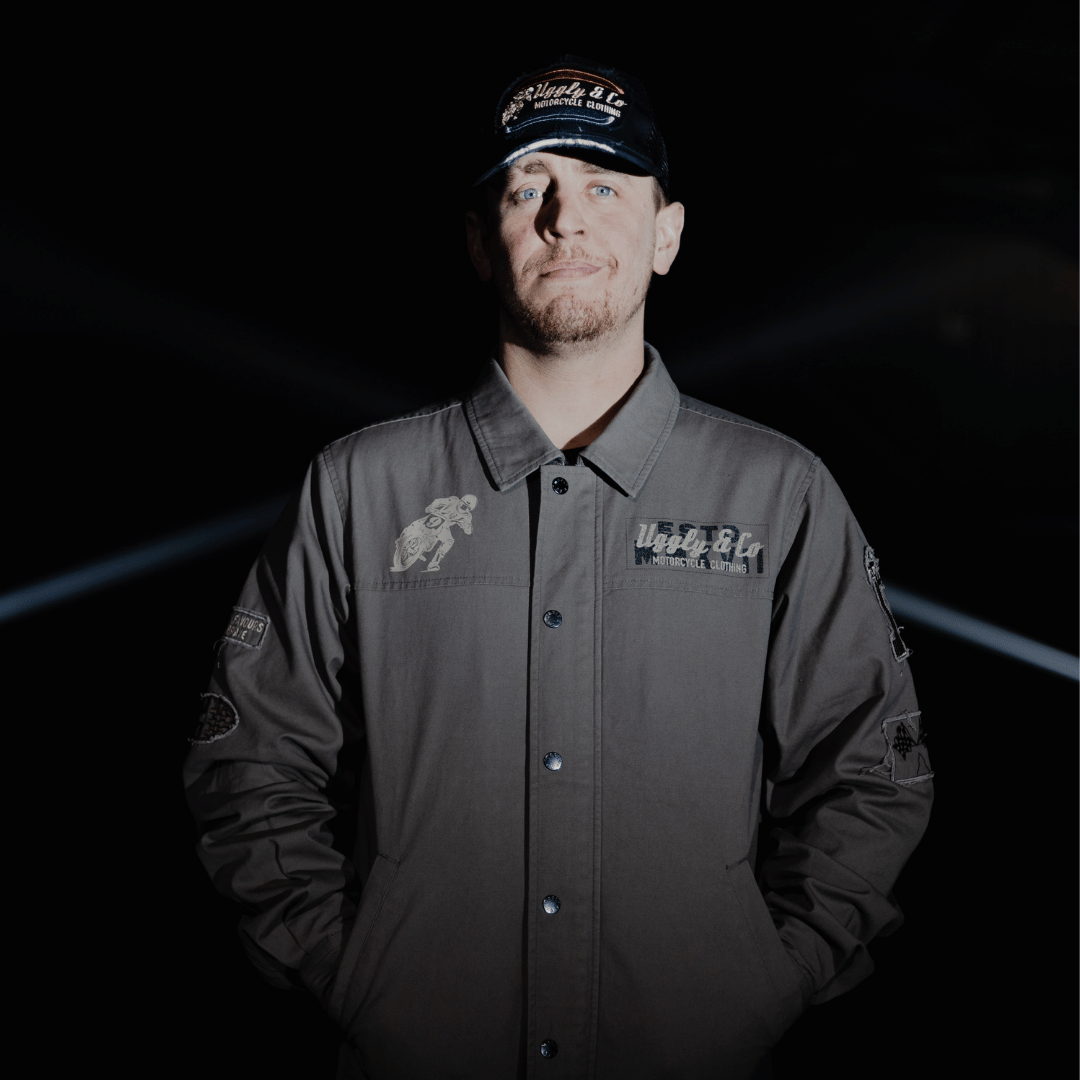 Grey Flattrack Moto Shacket