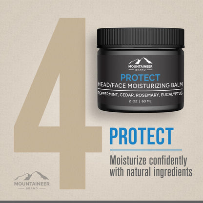 Mountaineer Brand Ultimate Bald Head Care Bundle for Men | 5-Step All-Natural Skincare