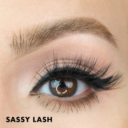 MoxieLash Sassy Lash – Magnetic Mink Lashes with Five-Magnet Band for Deep-Set, Hooded, Almond & Monolid Eyes (Eyeliner Not Included)